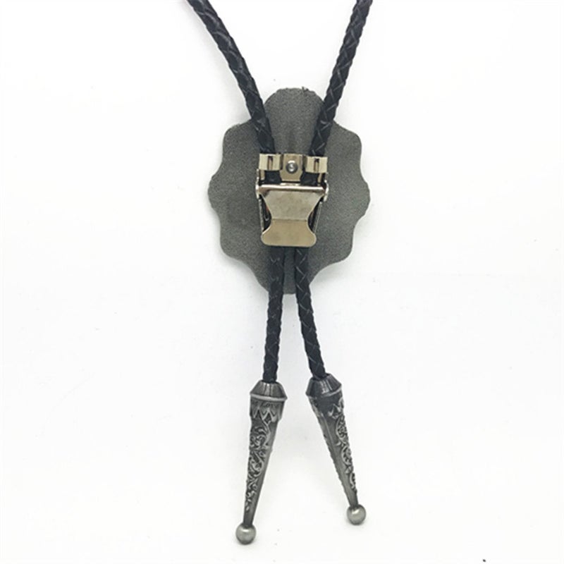 KECOL Mens Initial Letter Bolo Tie Western Cowboy Aalphabet A to Z Necktie for Men Women - Image 2